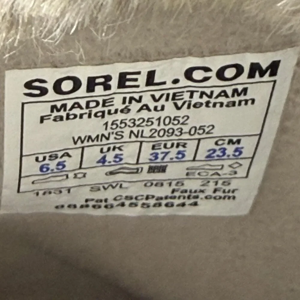 Sorel Tivoli High LI Boots Womens Size 6.5 Gray Suede Faux Fur Winter NL2093-052